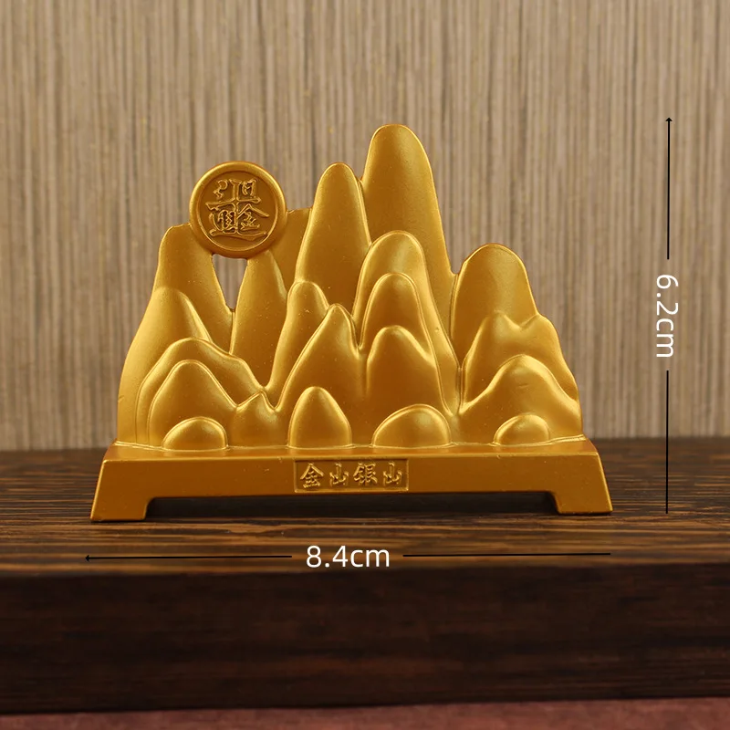 Alloy Living Room Coffee Table Metal Craft Daily Prosperity Jinshan Yinshan Small Ornament