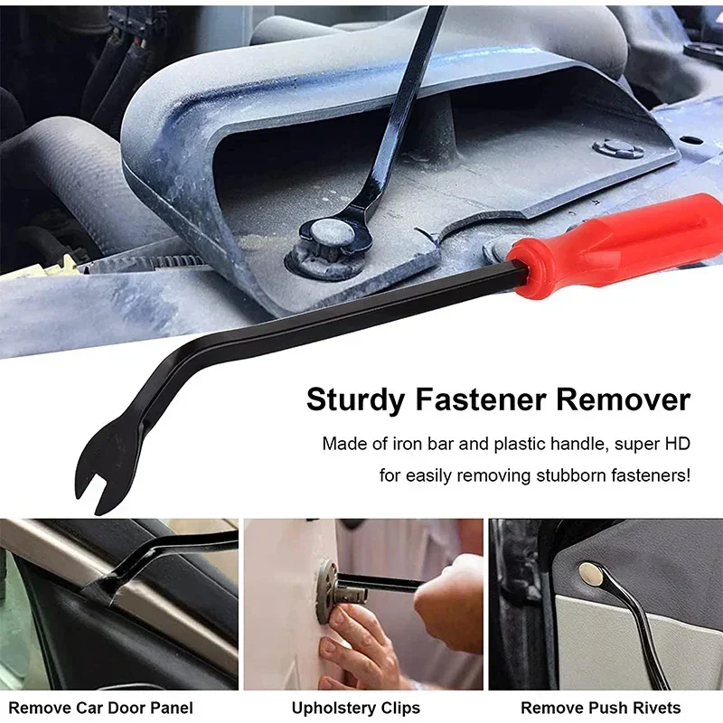 Car Bumper Retainer Clips Nail Puller Fastener Jaw Screwdriver Trim Removal Kit Plastic Rivets Modification Installation Tools