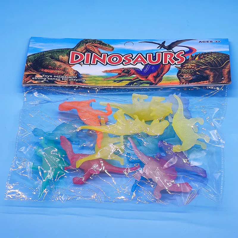 Mini figurines de dinosaures qui brillent dans la nuit, 12 pièces, petits jouets lumineux, cadeaux de fête d'anniversaire, bas de bourrage, prix de classe pour enfants