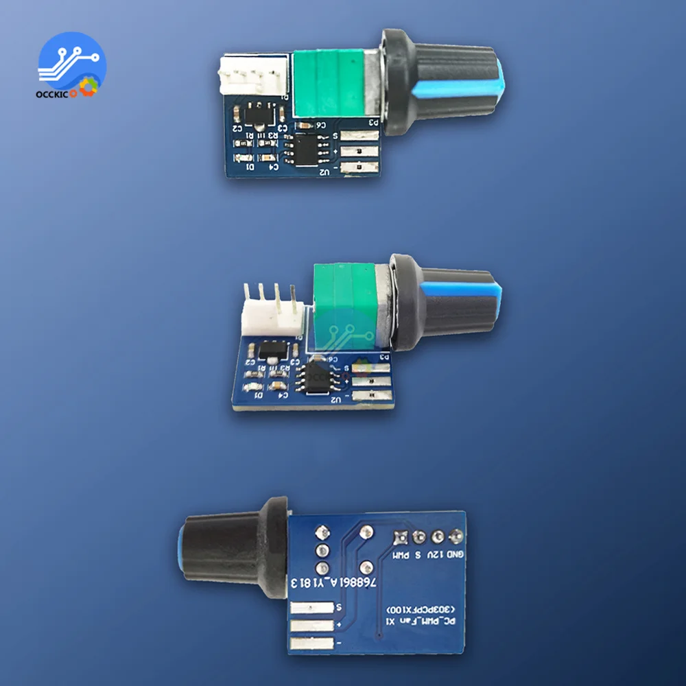 12V PWM Bộ Điều Khiển Tốc Độ Động Cơ Mô Đun Đơn Kênh Quạt Có Thể Điều Chỉnh Bộ Điều Chỉnh Tốc Độ Điều Khiển Thống Đốc Công Tắc