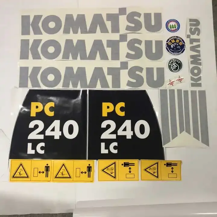 For Komatsu Excavator Parts PC130 200 220 240 270 300 350 360-8MO Full Vehicle Sticker Model Sticker