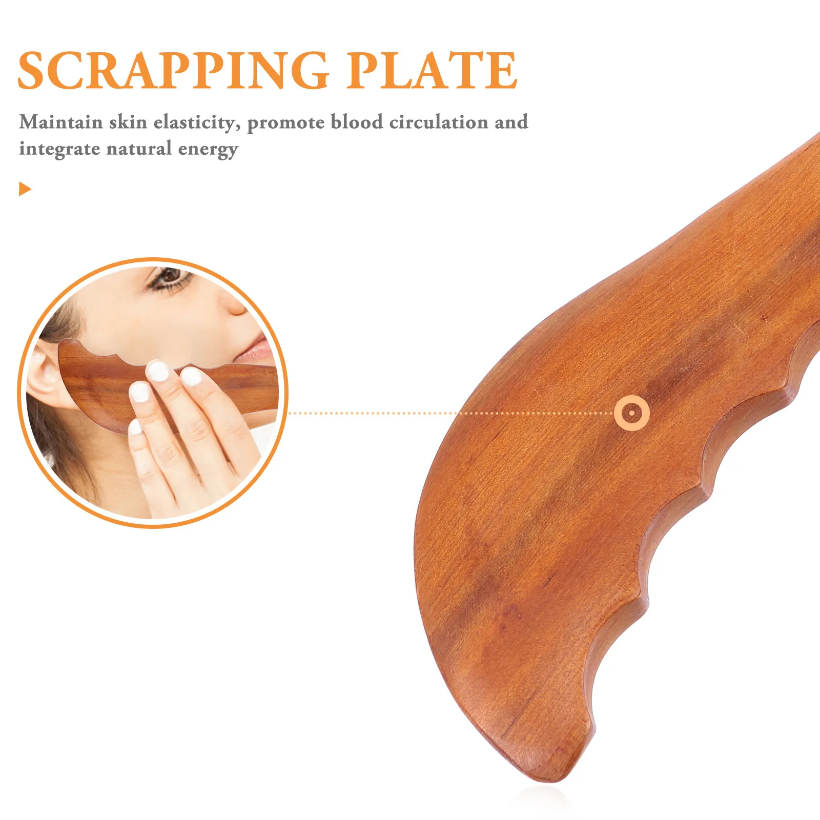 

2Pcs Gua Sha Scraping Board Massage Tool Wear-Resistant Wood Body Scraping Plate for Skin Beauty Blood Circulation Massage