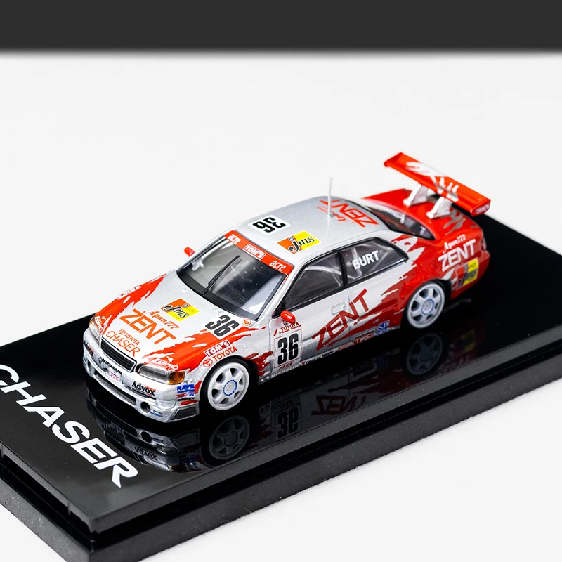 IG x Hobby Japan 1:64 Toyota ESSO TOM Chaser 98 JTCC hj نموذج سيارة مصنوع من خليط معدني، لعبة للأولاد، زخرفة قابلة للجمع للبالغين. #2