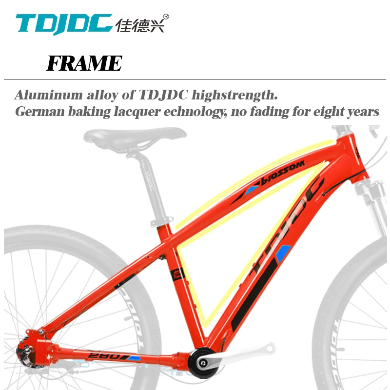 Fashion style aluminium frame green energy mtb/road/city/trek/bike bicicleta frame/bicycle accessories