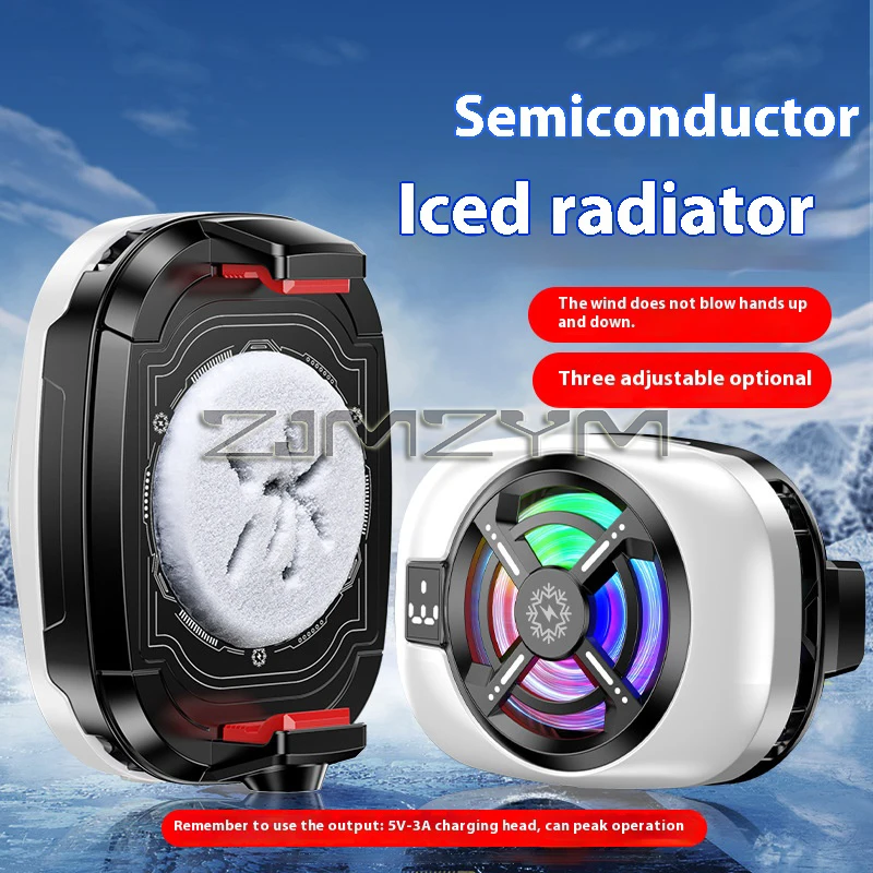 TL16 Semiconductor Phone Cooler - Powerful Freezing Cooling, Backclip Cool Heat Sink,  Digital Display Radiator Game Cooler