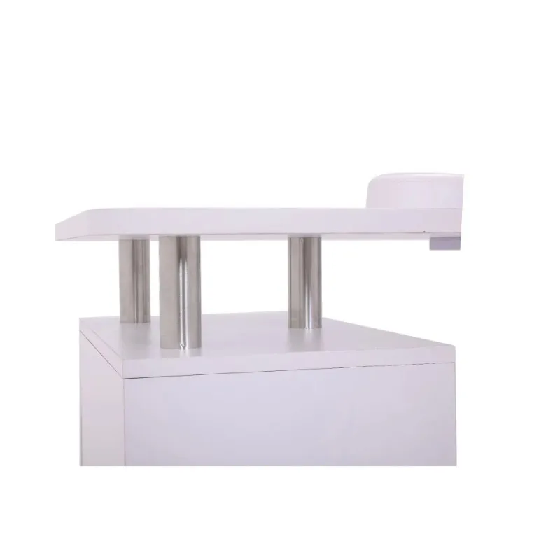 Modern Deluxe Nail Table with Dust Collector Double Wooden Nail Table