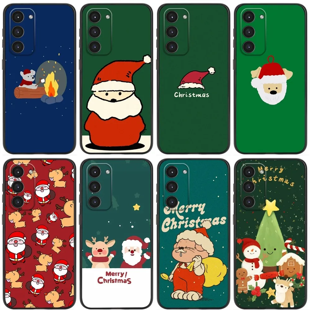 

Santa Claus Phone Case For Samsung Galaxy A20,A21s,A22,A31,A32,A52,A53,A72,73,A80,A91 Soft Liquid Silicone Black Cover