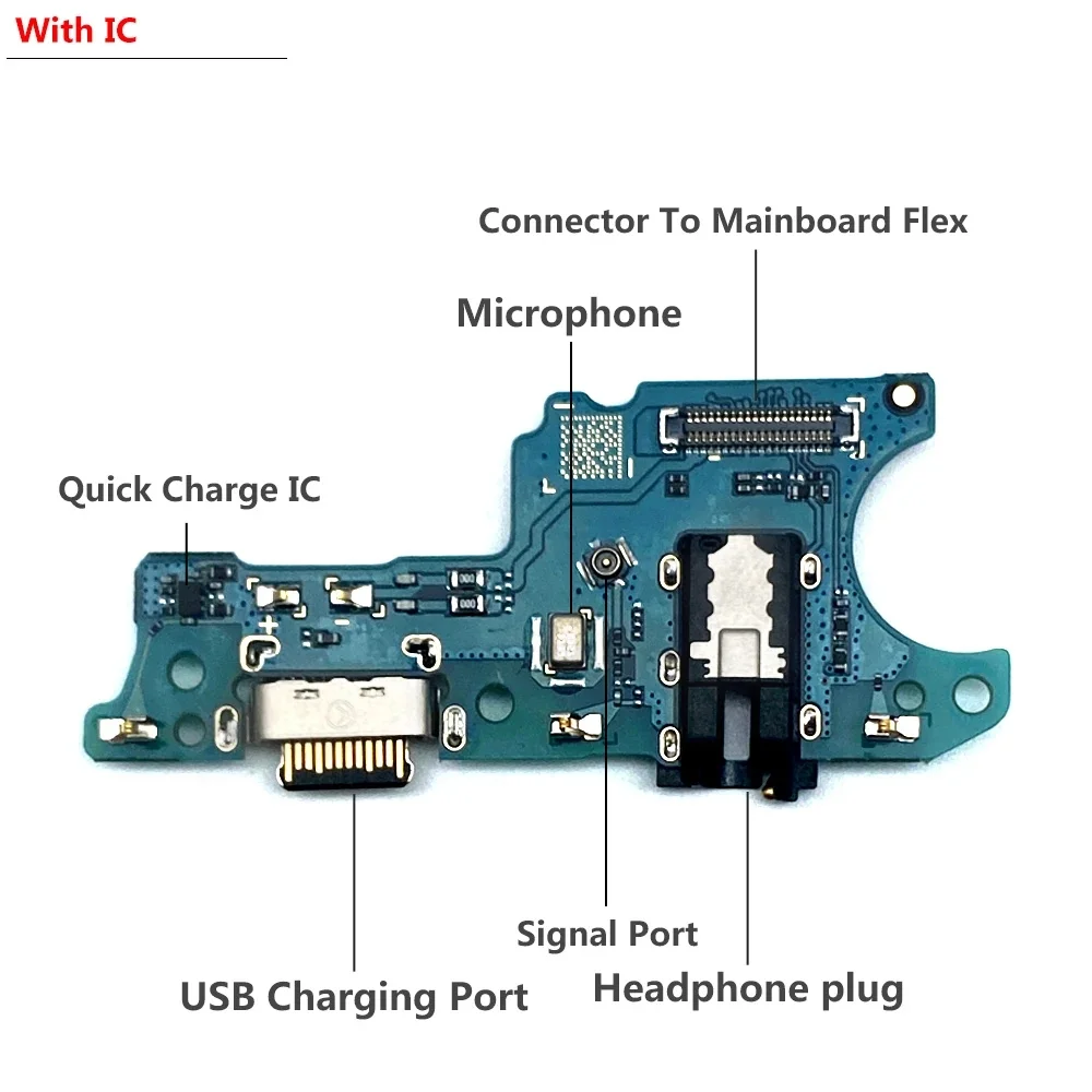 Iinsumo-conector de base de carga USB, Cable flexible para Samsung A02, A12, A02s, A03s, A03 Core, A13, A22, A32, 4G, 5G, A04