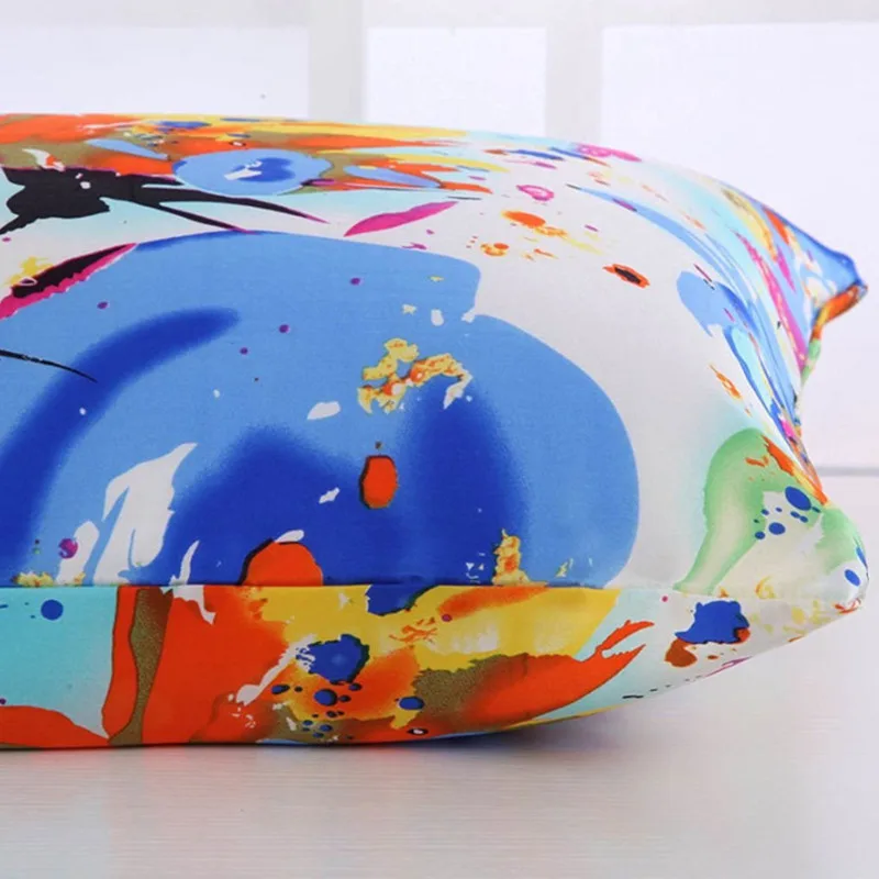 Silk Zipper Pillowcase 1pc 100% Nature Mulberry Silk Printed Color Floral Pillow Case Custom-size Standard Queen King