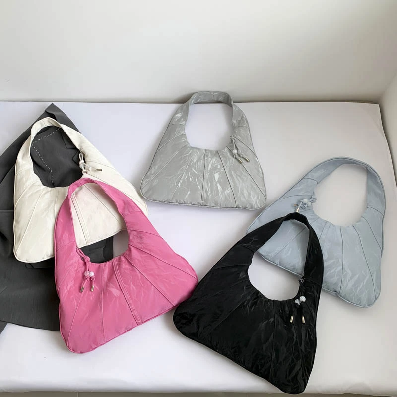 Bolso de mano de cuero de gran capacidad para mujer, bolso de hombro para axilas de diseñador de lujo, bolso de mano informal de marca, bolso de mensajero para mujer