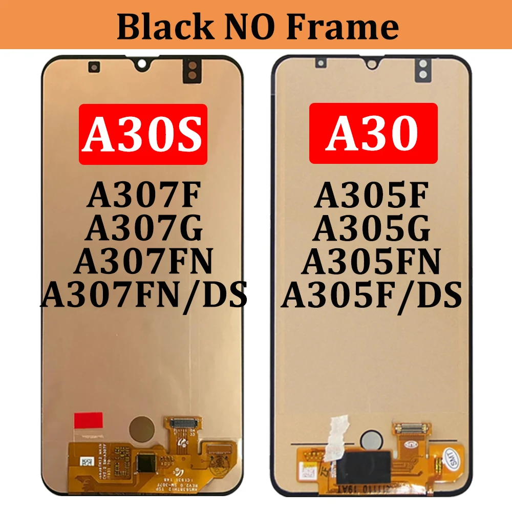 Display For Samsung A30 A305/DS A305FN LCD Display with Touch Screen Digitizer Assembly For Samsung Galaxy A30 lcd