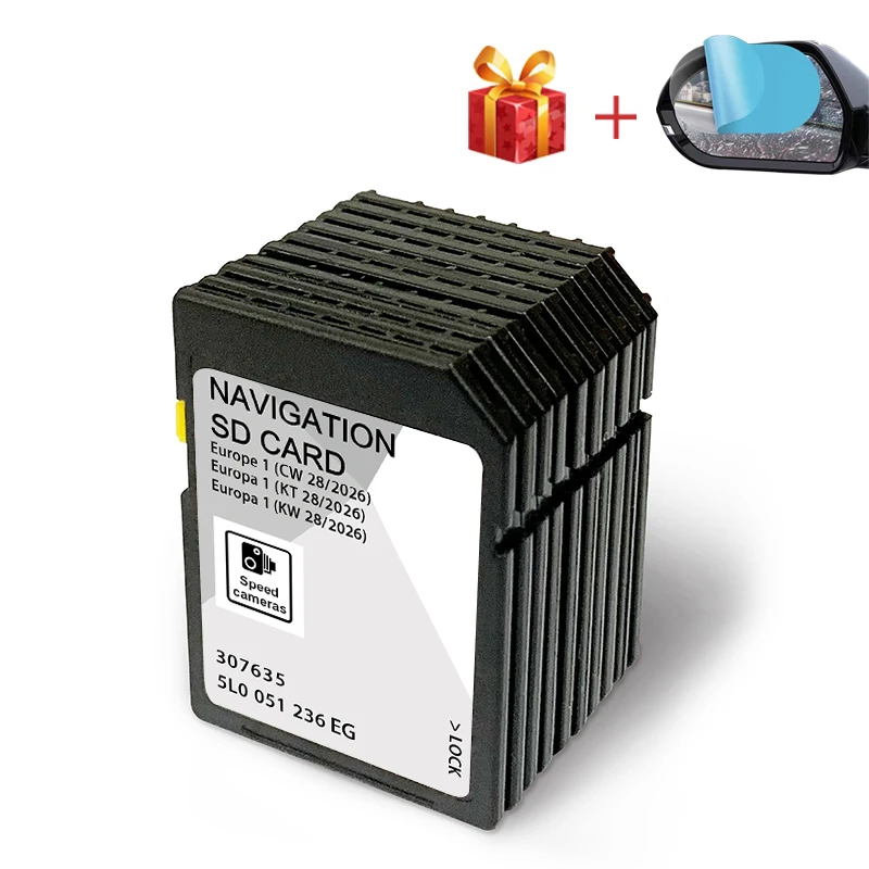 

for Skoda Superb Fabia Rapid Amundsen1 32GB MIB2 Sat Navi SD Card Europe map 5L0051236EG 2026 Discover Media SD GPS Card