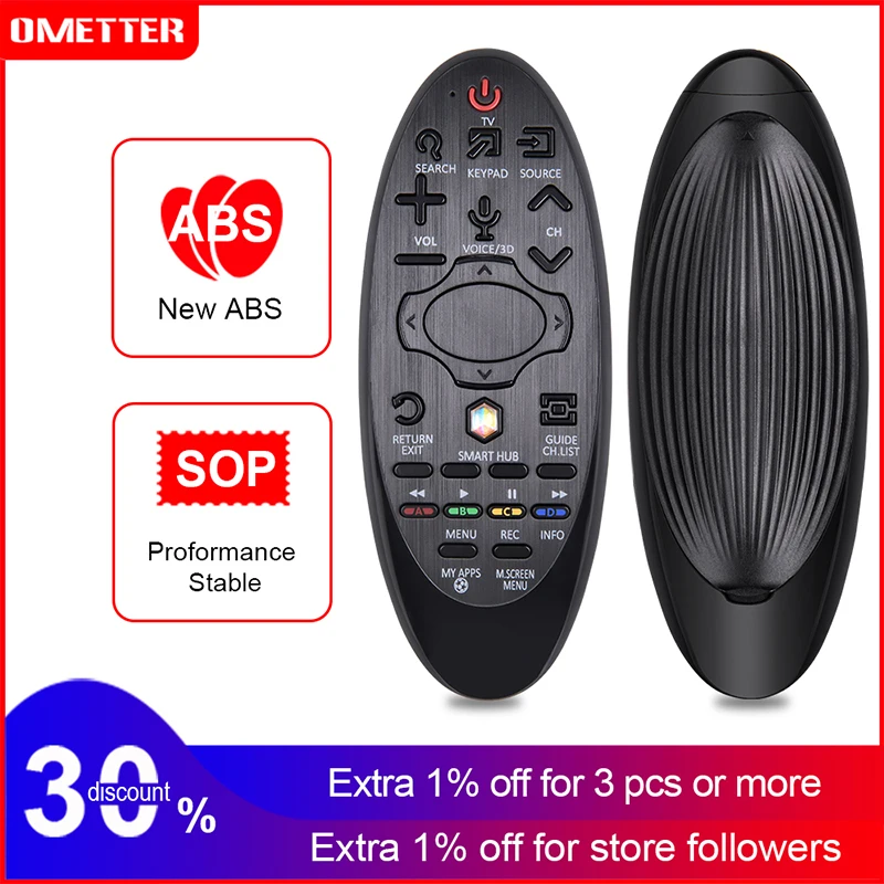 Remote Control for Samsung UN55H8000 UN55H8000AF UN55H8000AFXZA UN55HU9000FXZA UN55HU9000F Curved 3D Smart LED HDTV TV