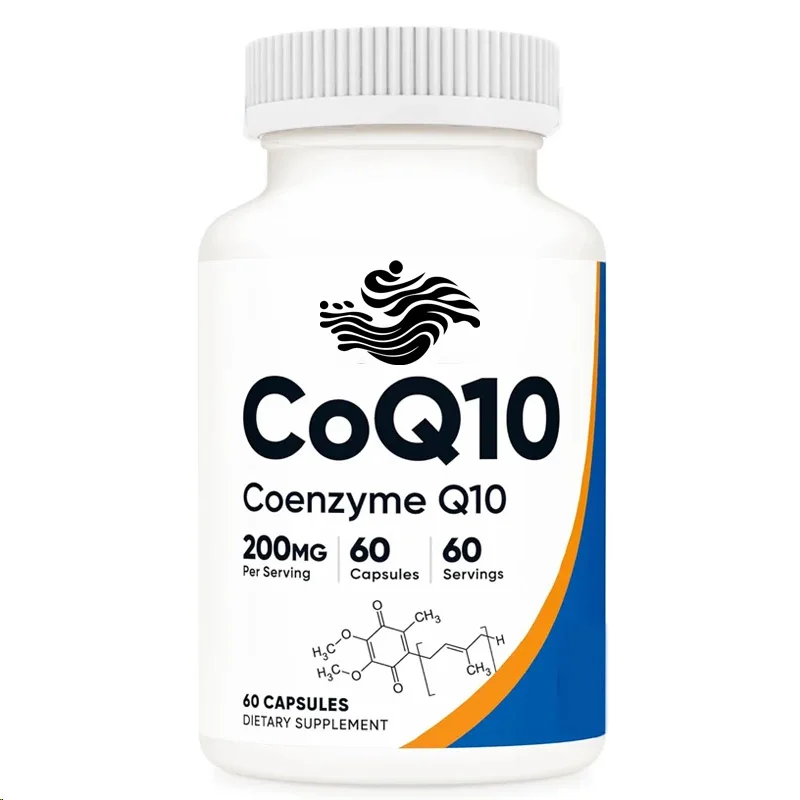 

Coq10 200mg, 60 Vegetarian Capsules, High Absorption Rate, Vegetarian, Non Gmo, Coenzyme Q10