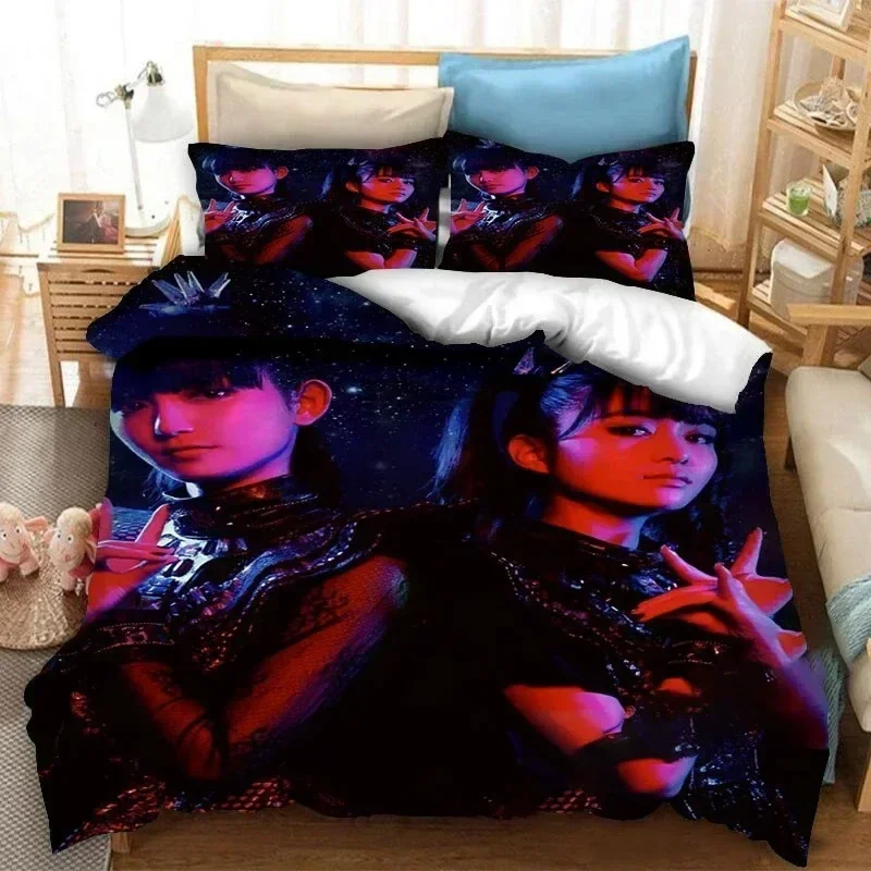 

3D Printed Babymetal Band Bedding Set Duvet Cover Sheet Printed Bed Set Pillowcase Bed Full Queen King Size Comforter Bedroom