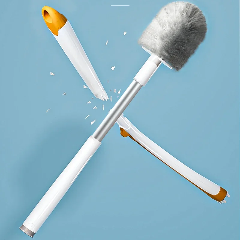 Toilet toilet brush set, no dead corner, long handle household cleaning brush, soft hair, toilet brush, magic tool