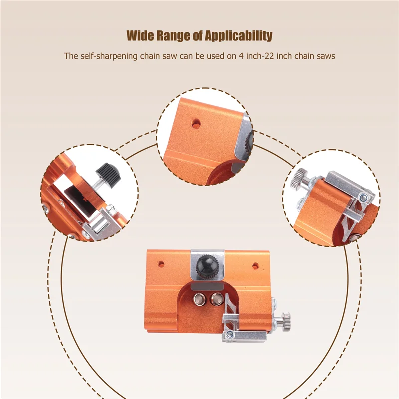 أداة شحذ منشار سلسلة اليد F-3C لمناشير السلسلة الكهربائية ورفوف الخشب
