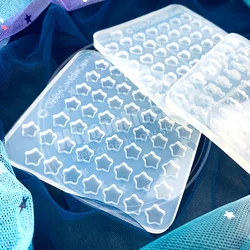 Silicon Resin Mold - Epoxy Resin Craft MoldDIY Handmade Mini 50pieceStar Heart Candy Transparent Silicone Mold for Dropping Glue