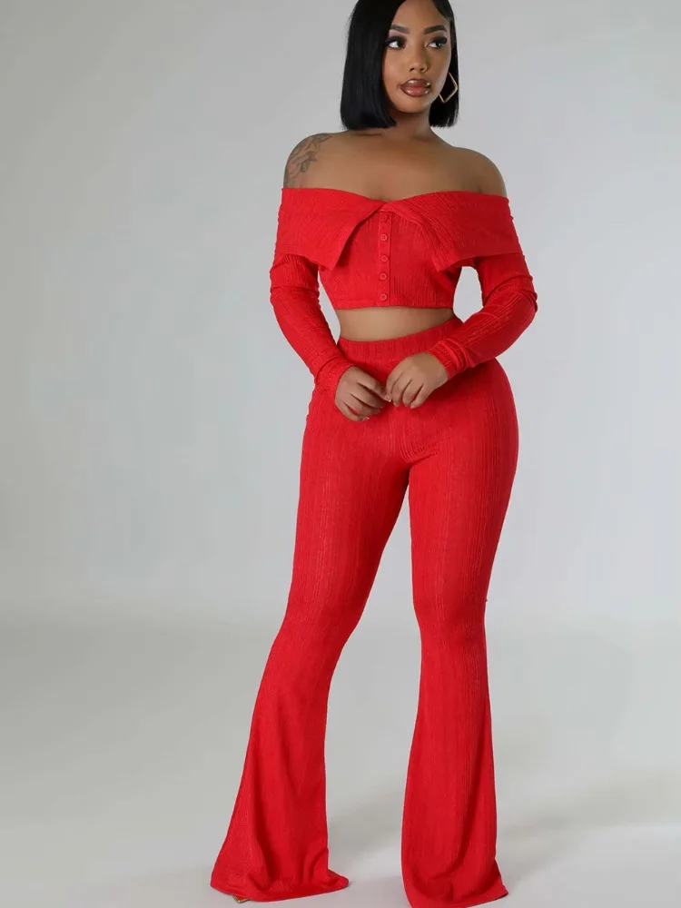 

Three Sisters New Arrivals Summer Fashion Casual Comfort Commute Woman Clothing Solid Color Long Sleeves Two-piece Set Pantsuits