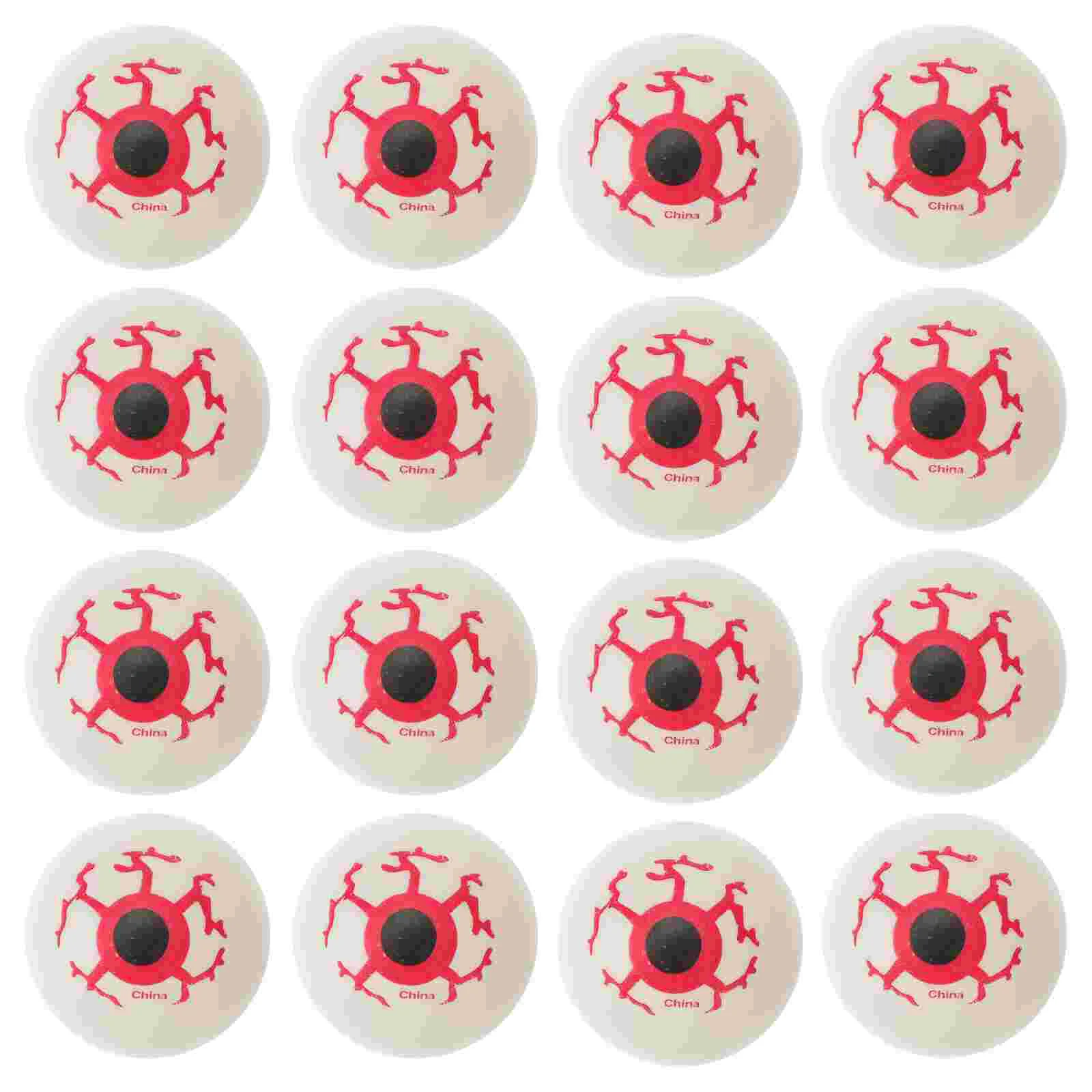 18 Pcs Halloween Eyeball Scary Eyeballs Supply Outdoor Decor Drinks Accessory Plastic Party