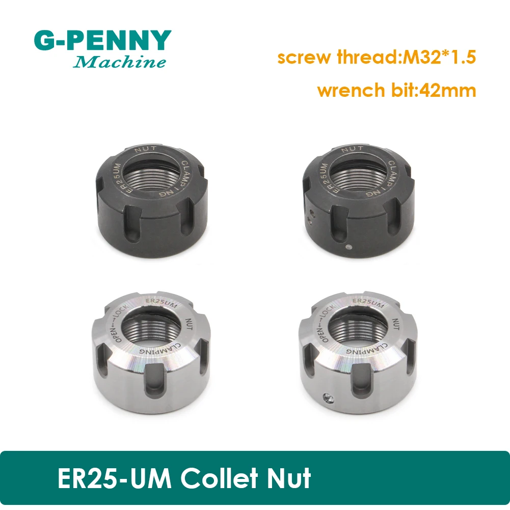 ER25-UM collet nut for cnc engraving spindle motor collet chuck CNC spindle nut Clamping