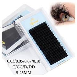 AGUUD 16Rows Classic Eyelash Extension Individual False Lashes Hand Made 5~25mm Cashmere Lash Long/Short/Lower Eyelash Extension