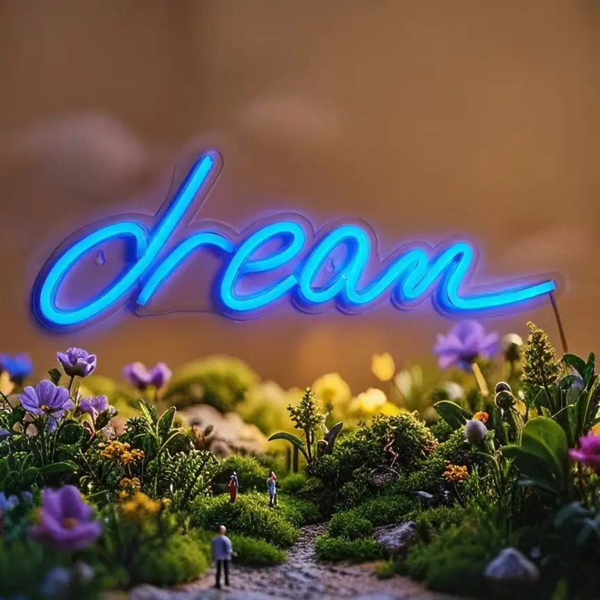 1pc LED Neon Mold style Dream USB Powered Neon Sign Decorative Light, Bedroom, Party, Wedding, Game Room, Perfect Gift