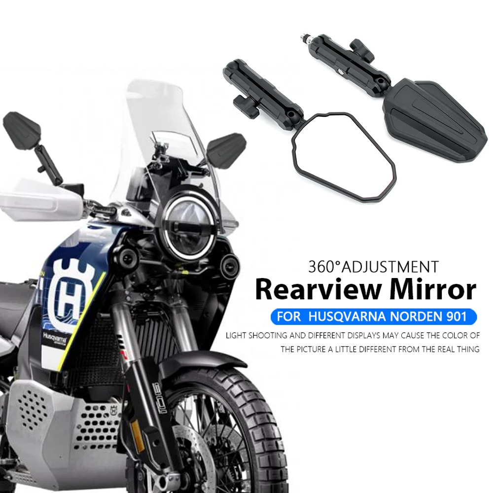 Foldable Mirrors For Husqvarna Norden 901 norden901 NORDEN 901 Motorcycle NEW Ball Stud with bolts Rearview Mirror Adventure ADV