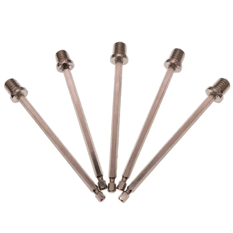ABZL Quick Release Mechanism Hex Bit Adapter M14 140Mm Extended Carbon Steel Shank For Power Tools For Power Wrench Extender