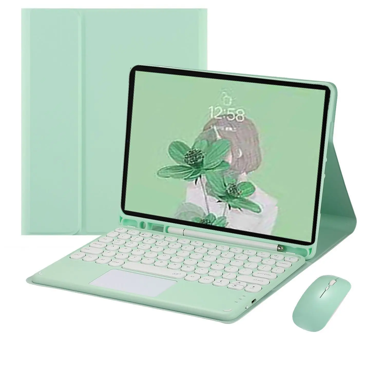 

Applicable iPad 10th generation Bluetooth keyboard case 10.9 magnetic touch keyboard leather case mouse