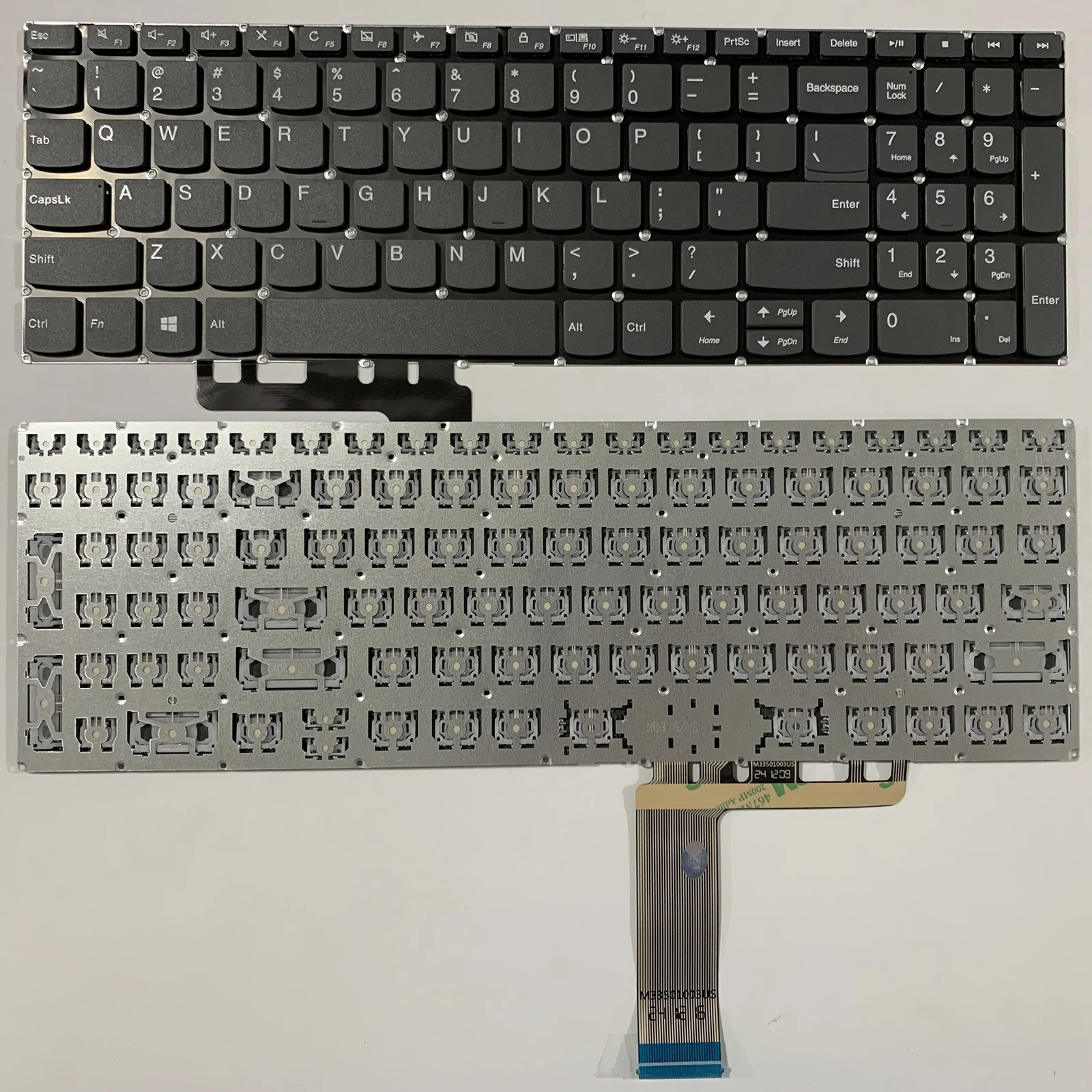 Teclado para Portátil con Distribución de Teclado Estadounidense para Lenovo IdeaPad 330-15AST 330-15ARR 330-15IKB 330-15IGM