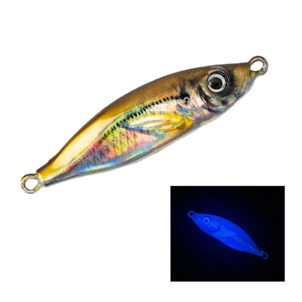 20g 30g Metal Jig Little Jack Fishing Lure Micro Jigging Lure 3D Print Slow Shore Casting Spoon Bait With Assist Hooks Tools