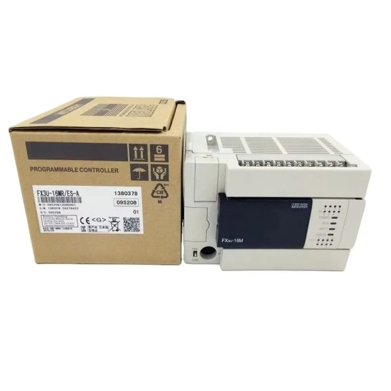 PLC MELSEC-F سلسلة FX3UC FX3U 16MR 32 48 64mt Mr 80 128 MT FX3U-16MT/ES-A وحدات تحكم قابلة للبرمجة