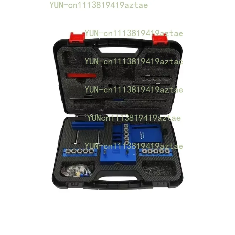 08400 Woodworking Three‑in‑One Positioner Round Tenon Hole Puncher DIY Drilling Locator Tool