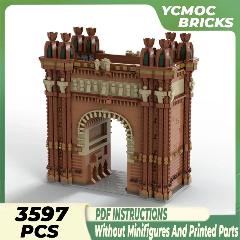 City Street View Model Moc Building Bricks Barcelona Monument Technology Modular Blocks Gifts Christmas Toys DIY Sets Assembly