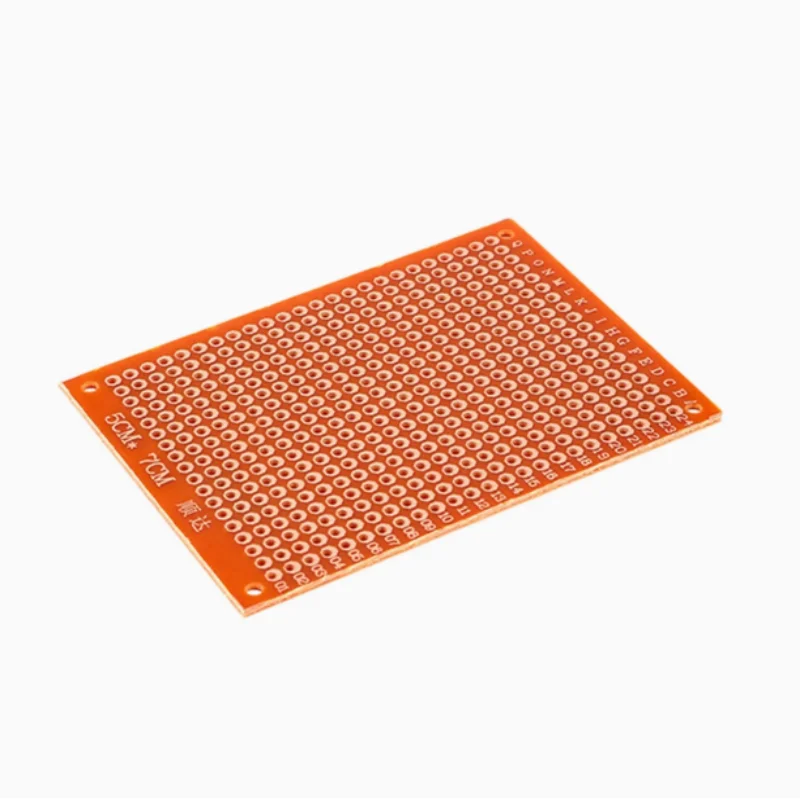 30Pcs Single Side Prototype PCB Universal Board Experimental Bakelite Copper Plate Circuirt Board yellow 7cmx5cm