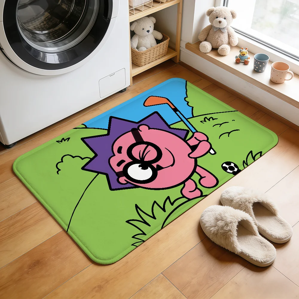 funny cartoon k-KikoRiki Smeshariki Chiko Door Mat hogar Rug Kitchen Bath Floor Mat Hallway Balcony Carpet Entrance Decor Home