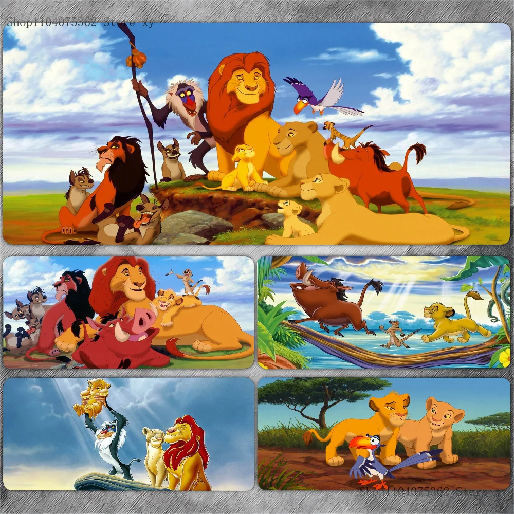 Cartoon The Lion King Simba Non-slip Mouse Pad Suitable For Office Computers Laptops E-sports Game Desk Mats XXL Keyboard