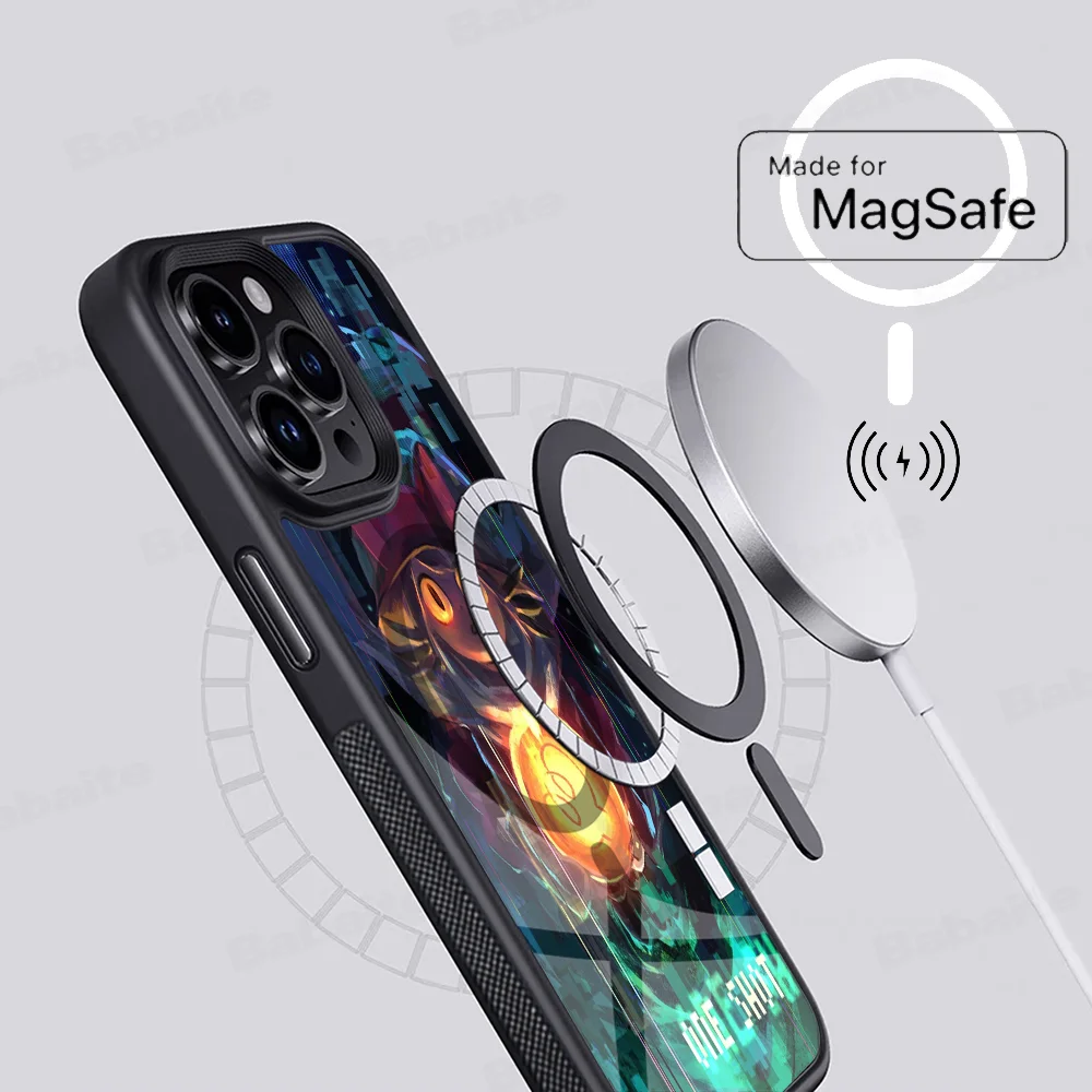Game One Shot Niko Phone Case Magnetic Case For IPhone 16 14 13 12 11 15 Pro Max Plus For Magsafe Wireless Charge Cover
