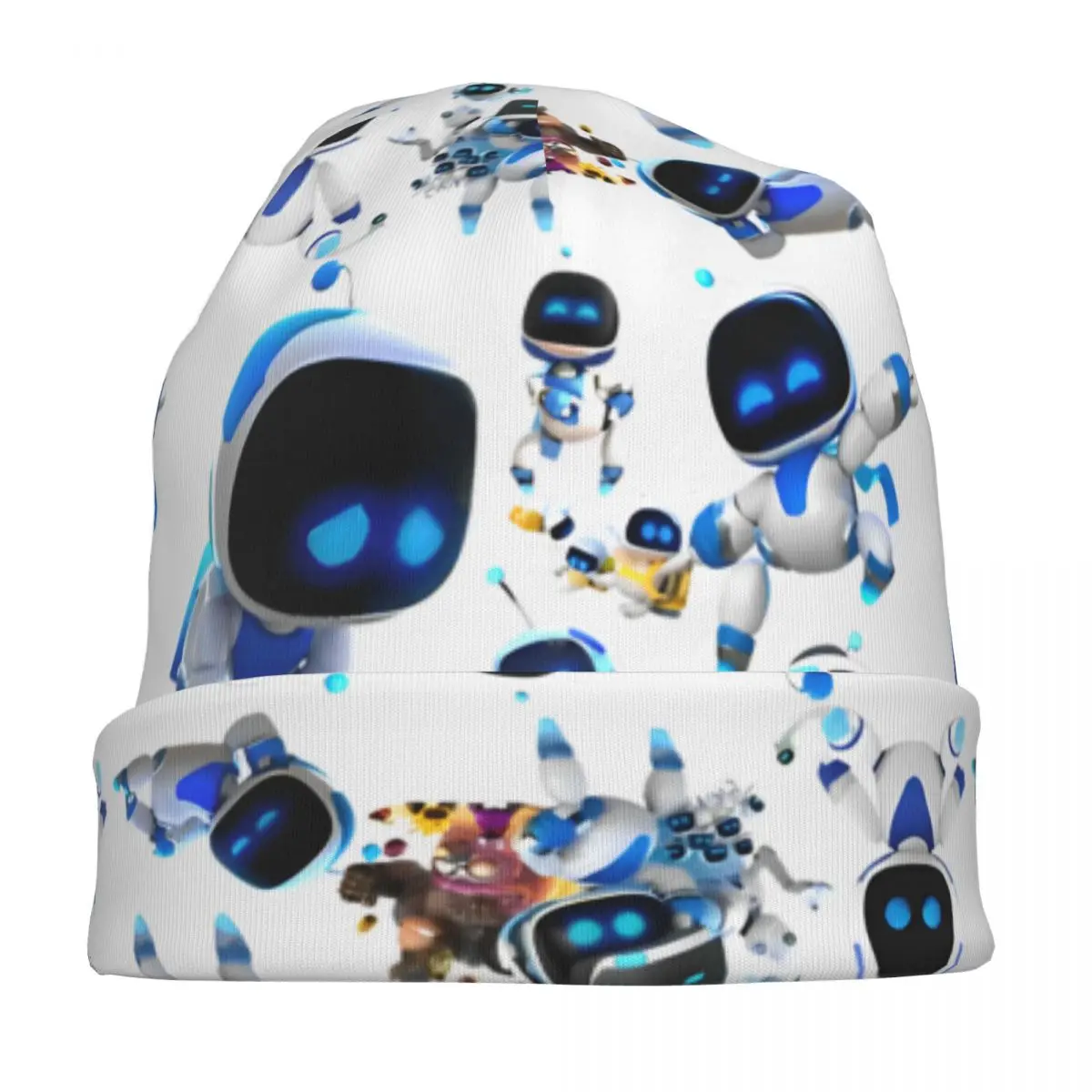 ASTRO BOT Skullies Beanies Hats Astrobot Gamer Robot Goth Men Women Ski Cap Warm Thermal Elastic Bonnet