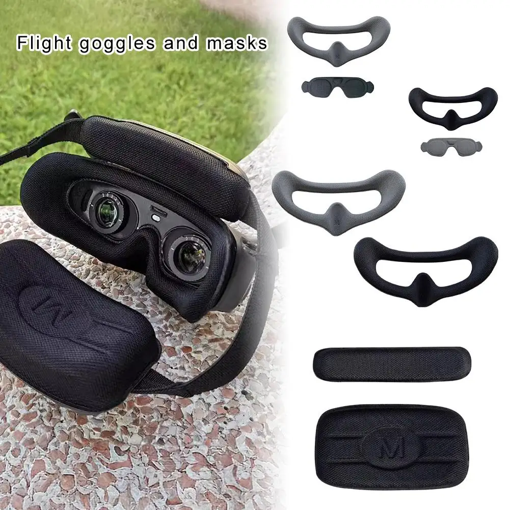 Sponge Eye Pad & Lens Protector for Avata 2 Goggles 3 Soft Face Cushion Cover Washable Avata 2 Drone Accessories R2W9