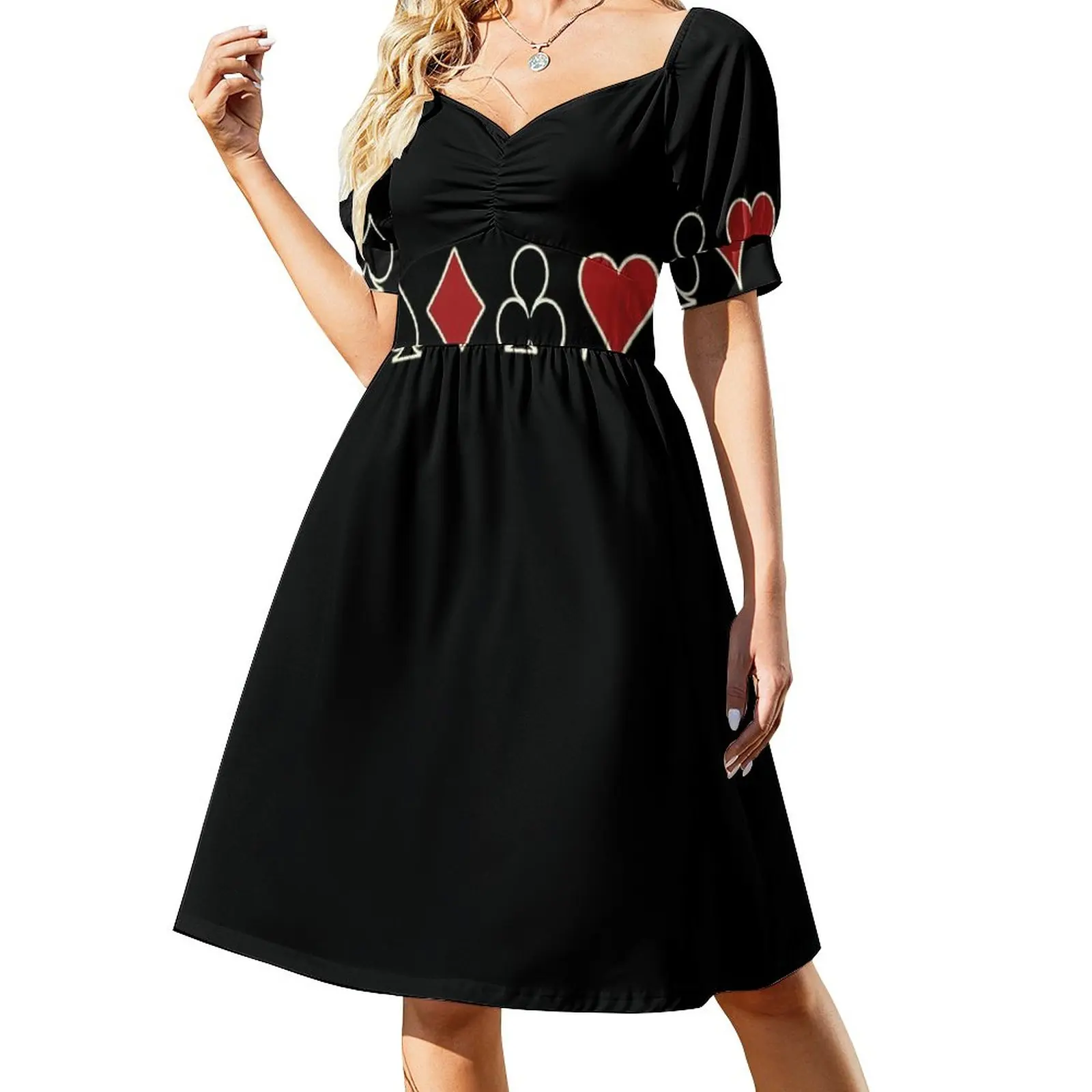 

Poker Night Sleeveless Dress Women's evening dress luxury woman party dress