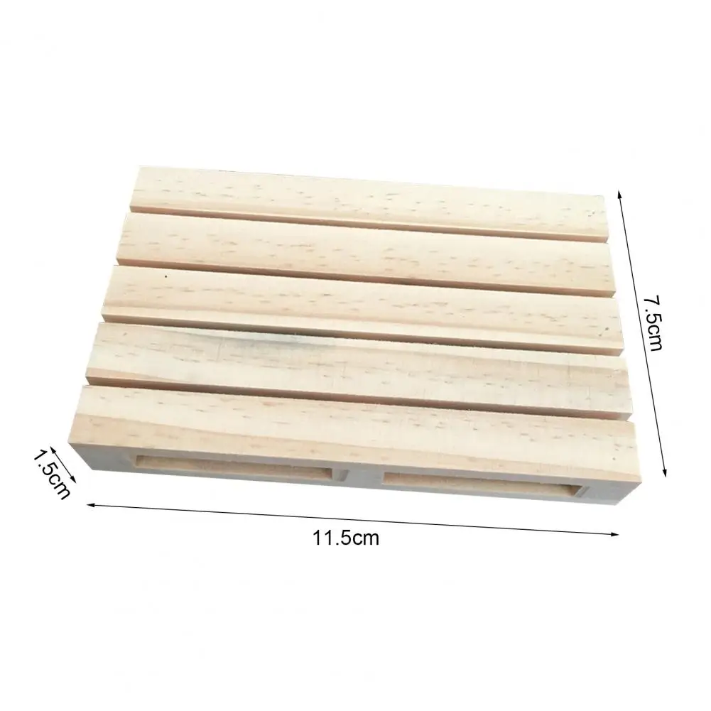 Excellent  Pallet Coaster Attractive Mini Wooden Pallet Beverage Square Coasters No Rough Edge Durable Wooden Pallet for Dorm