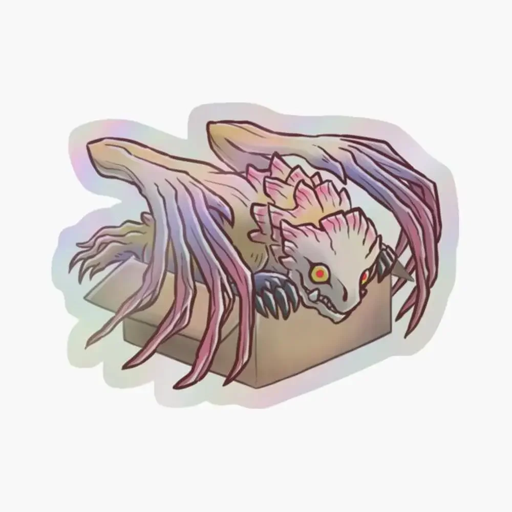 

Коробка Shara Ishvalda, голографическая наклейка для декора ноутбука, спальни, автомобиля, милый мультяшный арт, модный общественный чемодан