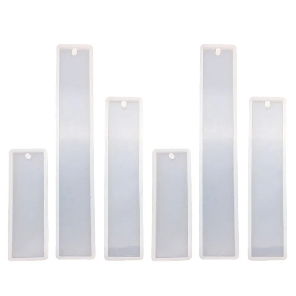 

Набор из 6 силиконовых форм для закладок: высокопрозрачные, гибкие, для рукоделия, изготовления закладок и подвесок своими руками