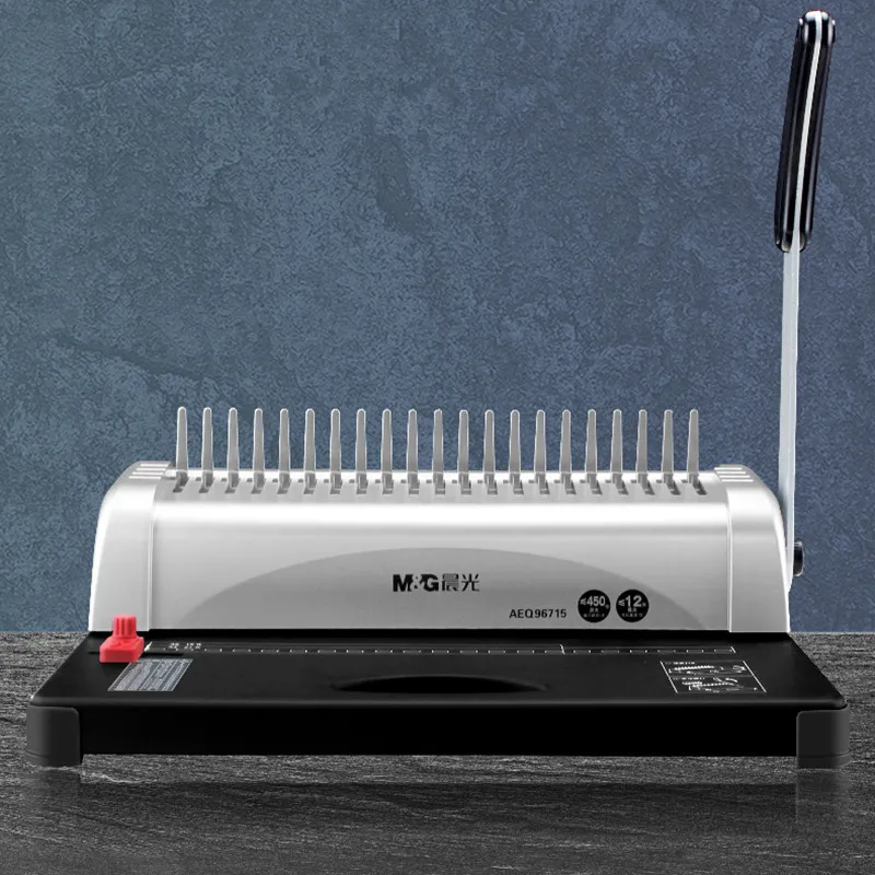 

M&G Punch Machine Binding Machine Comb Binding Machine Spiral Binding Machine Manual Ring Binder File Binding Machine Binding