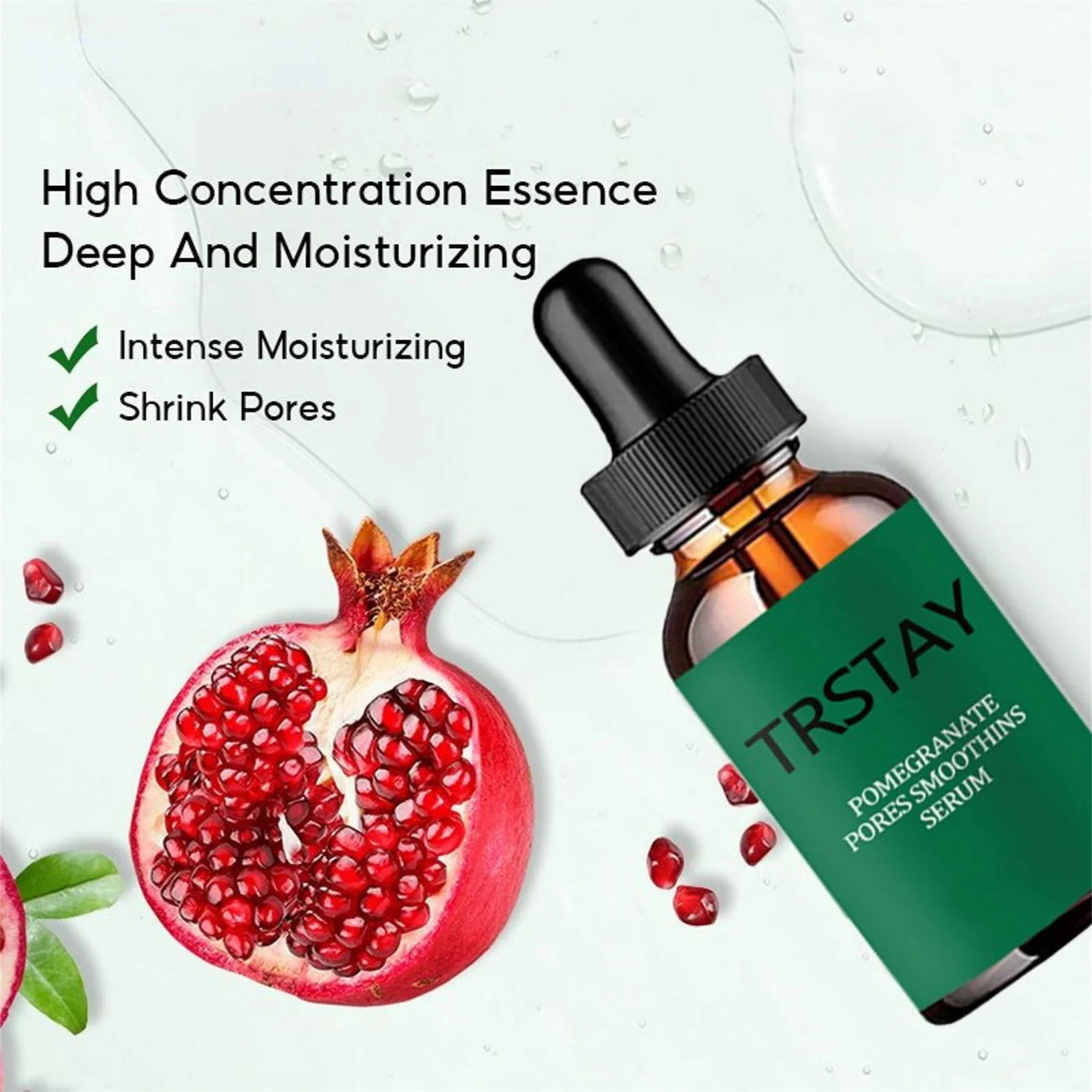 Pore Shrinking Serum Essence Pores Treatment Moisturizing Relieve Dryness Oil-Control Firming Repairing Smooth Skin Care