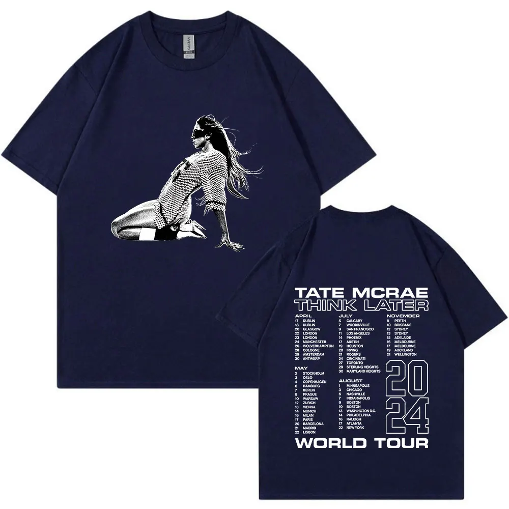 テイトマクレー TATE McRAE T8 ワールドツアー 2024 スウェット Camiseta Tate Mcrae The Think Later World Tour 2024, camisetas