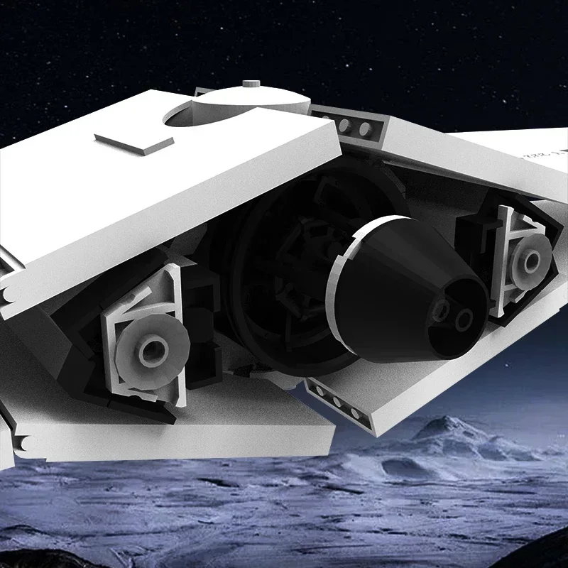 Klocki konstrukcyjne Space Starship Model Moc Mini Y222 Startship Technology Modular Blocks Prezenty Zabawki świąteczne Zestawy DIY Montaż