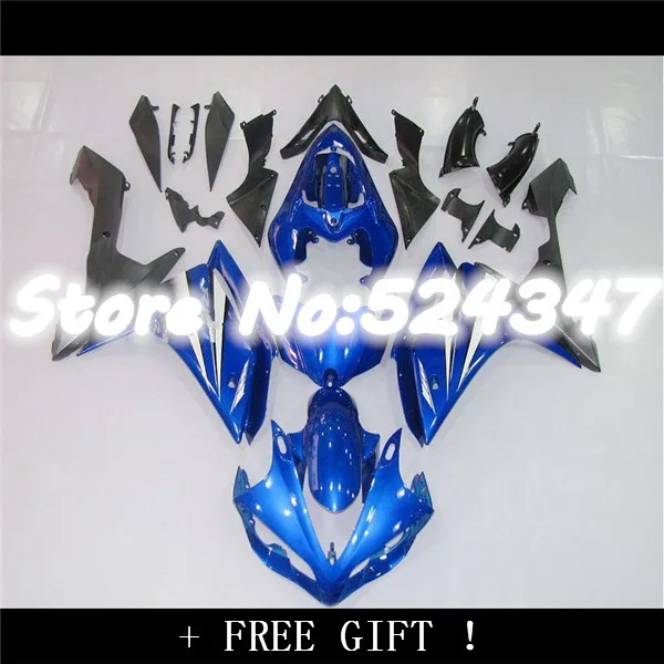 Hey-YZF R1 2007 - 2008 2008 Fairings Blue Black YZF R1 07-08 Fairing for Yamaha